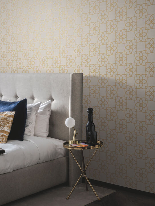 Serendipity Cream & Gold Metallic Wallpaper