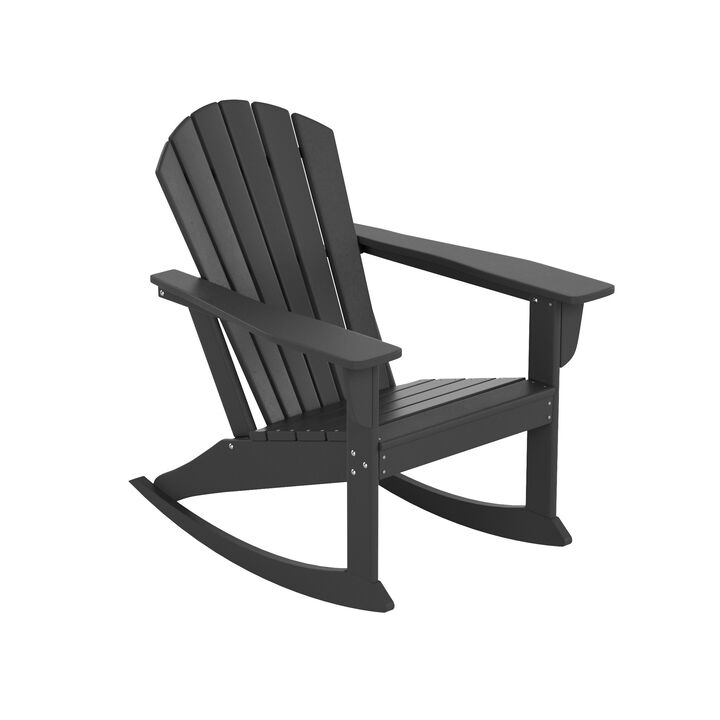 WestinTrends Outdoor Patio Adirondack Rocking Chair
