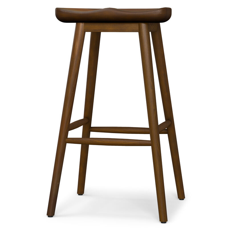 Teagan Modern Rustic 30 inch Bar Stool in Dark Walnut , Fully Assembled image number 5