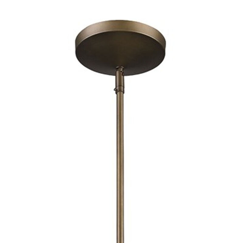 Hivvago Greta 1-Light Raw Brass Pendant With Gloss White Interior And Etched Glass Shade
