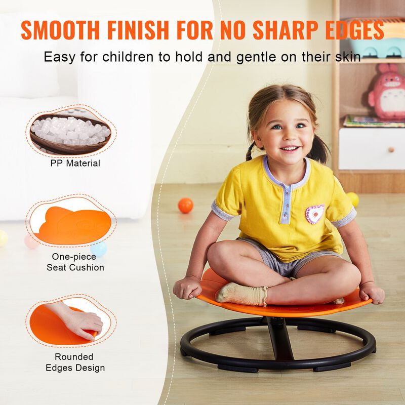 360&deg; Rotating Kids Chair Elephant Design Sensory Seat for Toddlers image number 4