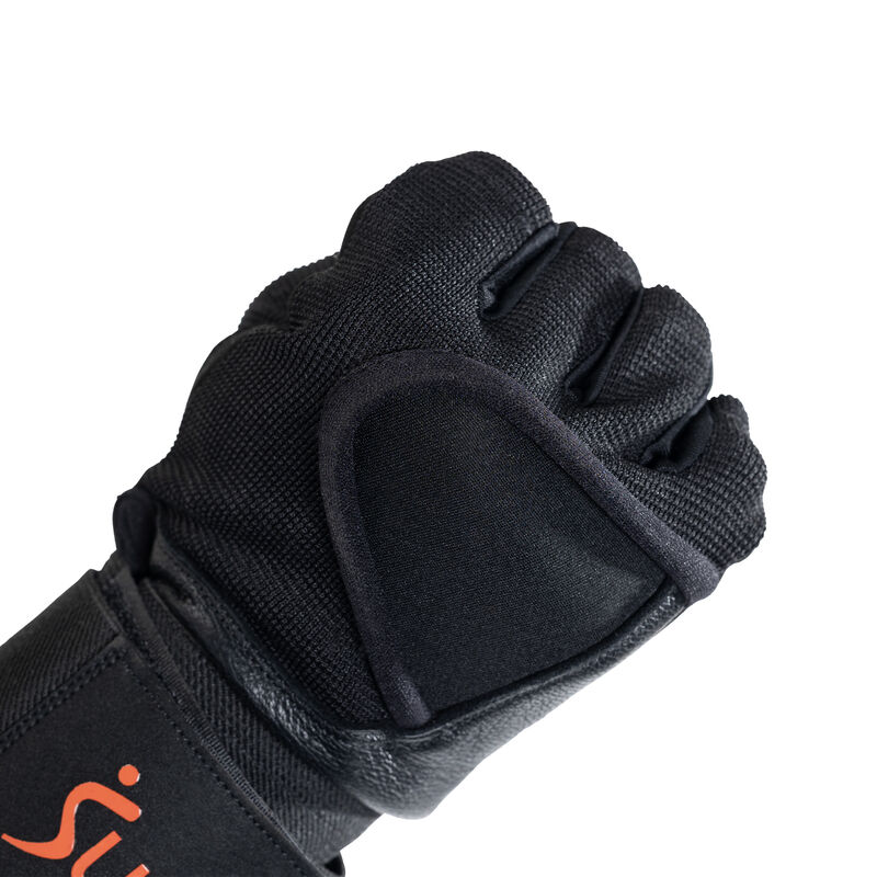Sunny Health & Fitness Weightlifting Gloves with Built-In Wrist Compression and Padded Palm for Strength Training image number 3