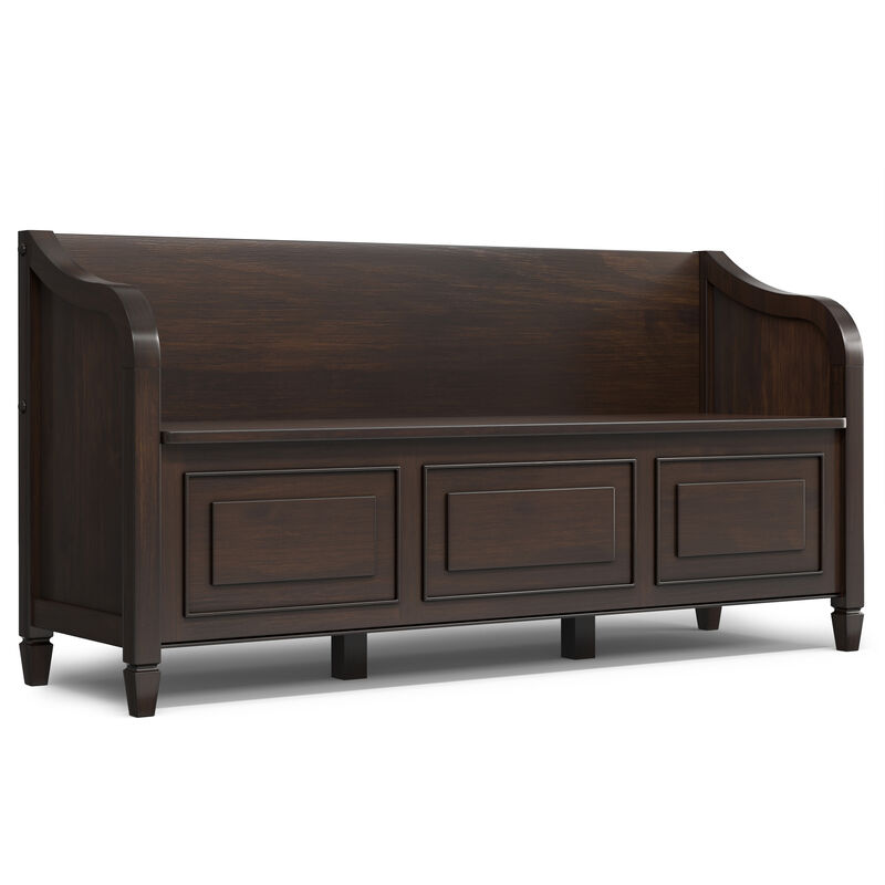 Simpli Home Connaught Wide Entryway Storage Bench image number 0