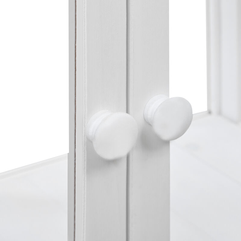 Merax Mini Wood Cold Frame Garden Greenhouse with Wheels