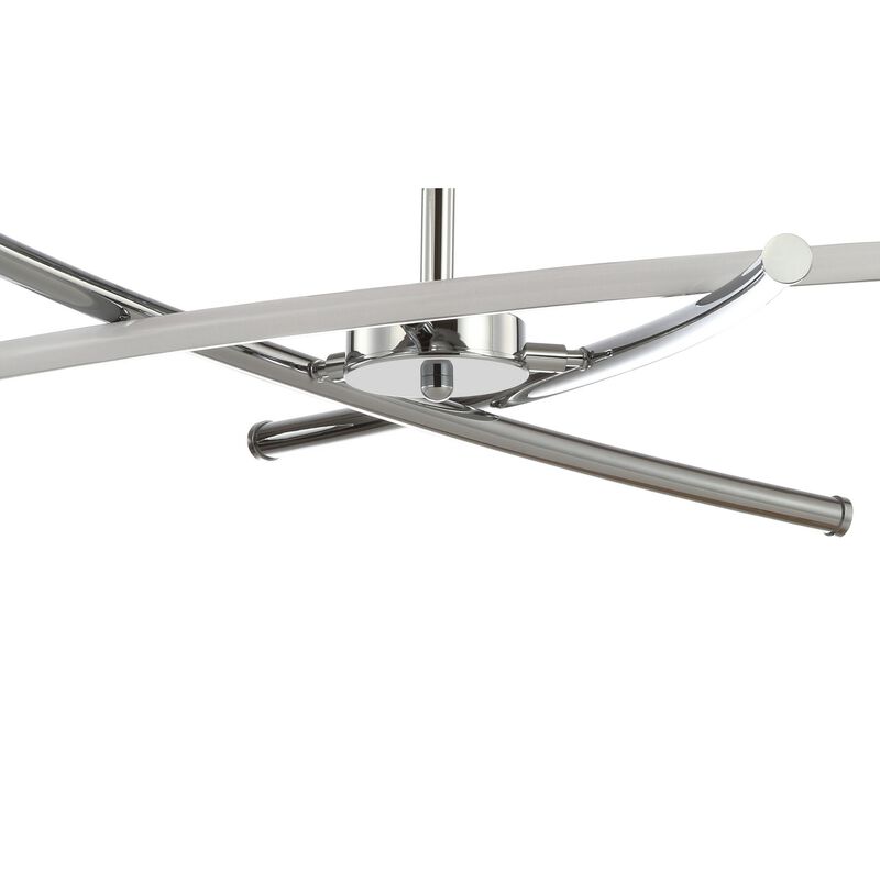 Crucis Modern Metal Integrated LED Semi Flush Mount