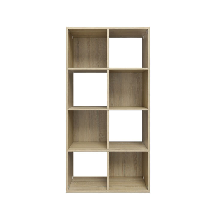 46.46 in. Tall Wood 4-Shelf Etagere Bookcase