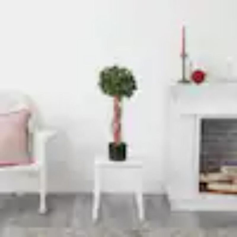 Hivvago 2.5 Feet English Ivy Topiary UV Resistant (Indoor/Outdoor)