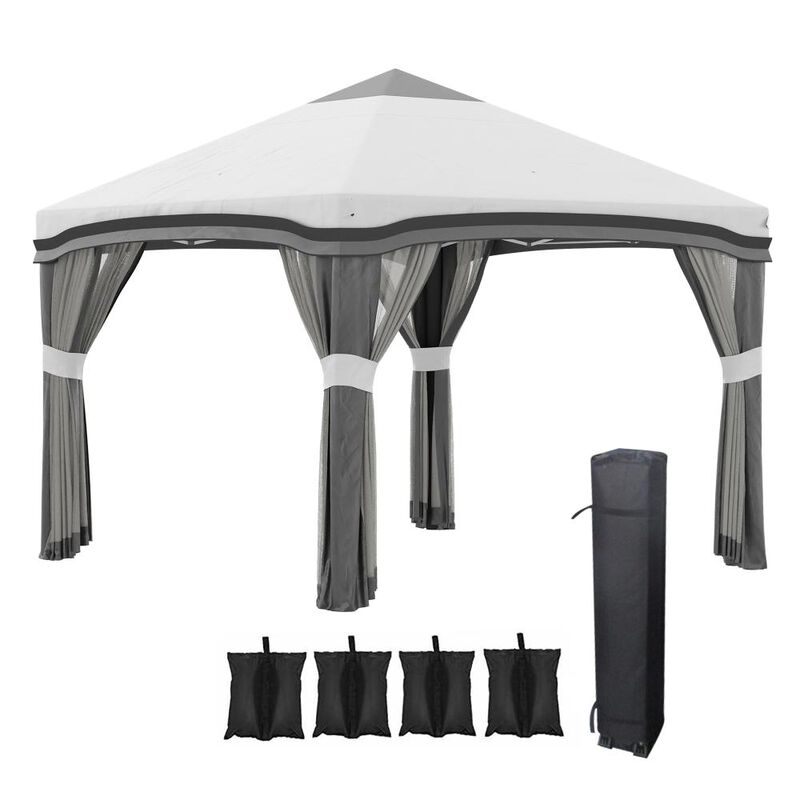 Hivvago Pop-Up 10' x 10' Party Tent with Sand Bags image number 0