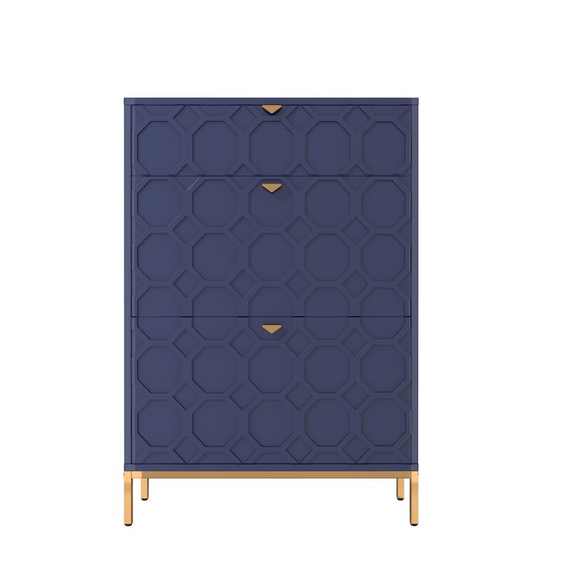 46.6 in. H x 31.5 in. W. MDF Shoe Storage Cabinet 24-Pair image number 0