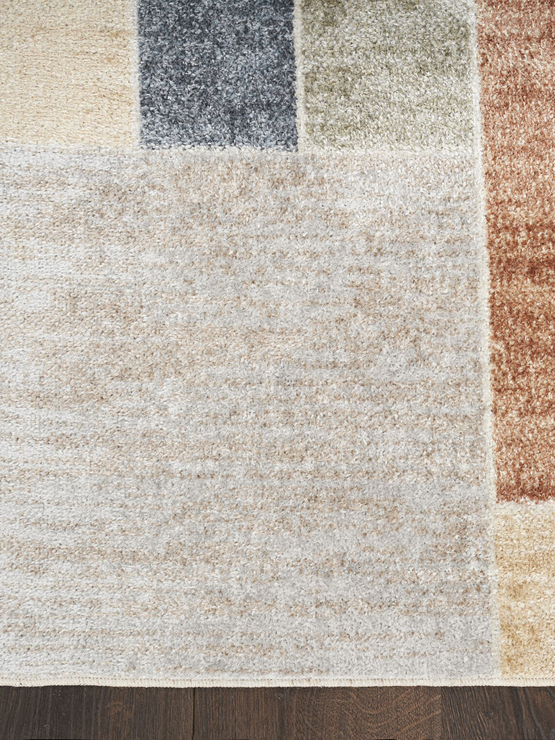 Astra Machine Washable ASW09 Multicolor 2'2" x 12' Rug