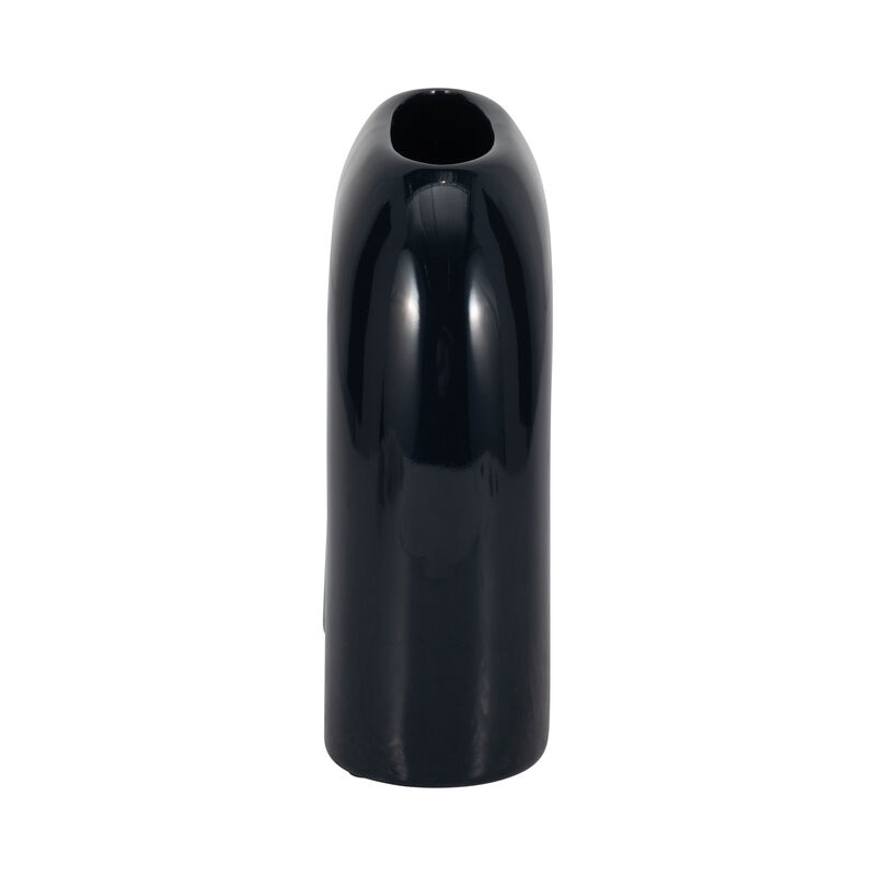 8" Horseshoe Vase, Navy Blue image number 3