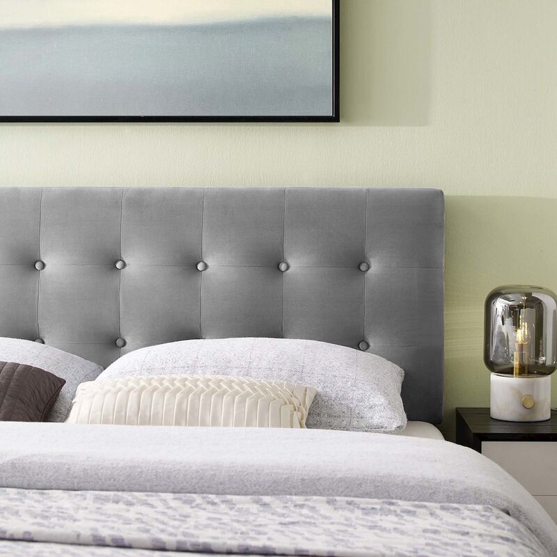 Emily Biscuit Tufted Performance Velvet Full Headboard image number 7