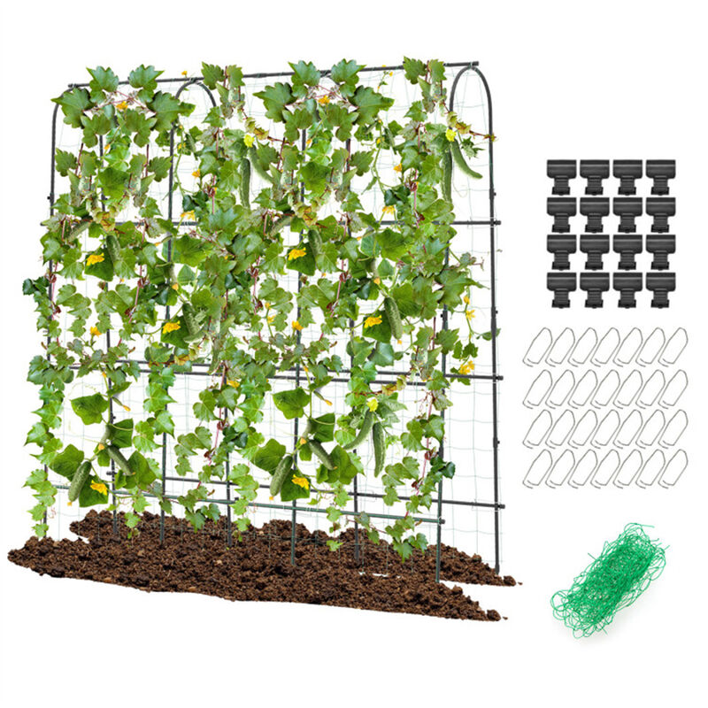 Metal Garden Arched Trellis, Durable Outdoor Arbor for Roses, Vines, and Garden Decor image number 0