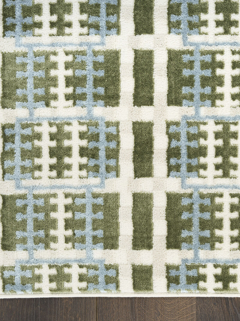 Nordic NRC08 Blue/Green 8' x 10' Rug