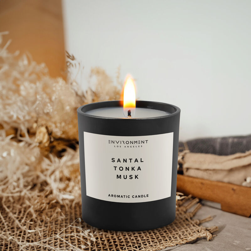 ENVIRONMENT 8oz Candle Inspired by Le Labo Santal® and 1 Hotel®- Santal | Tonka | Musk