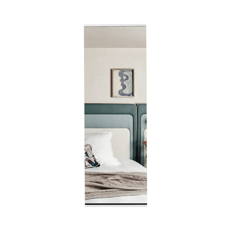 DEPOT E-SHOP Baltimore Wall Mounted Shoe Rack, Mirror, Single Door, Ten Shoes Capacity image number 0