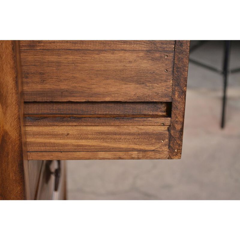 Crafters and Weavers Set of 2 Montclare 3 Drawer Nightstand - Brown Wax