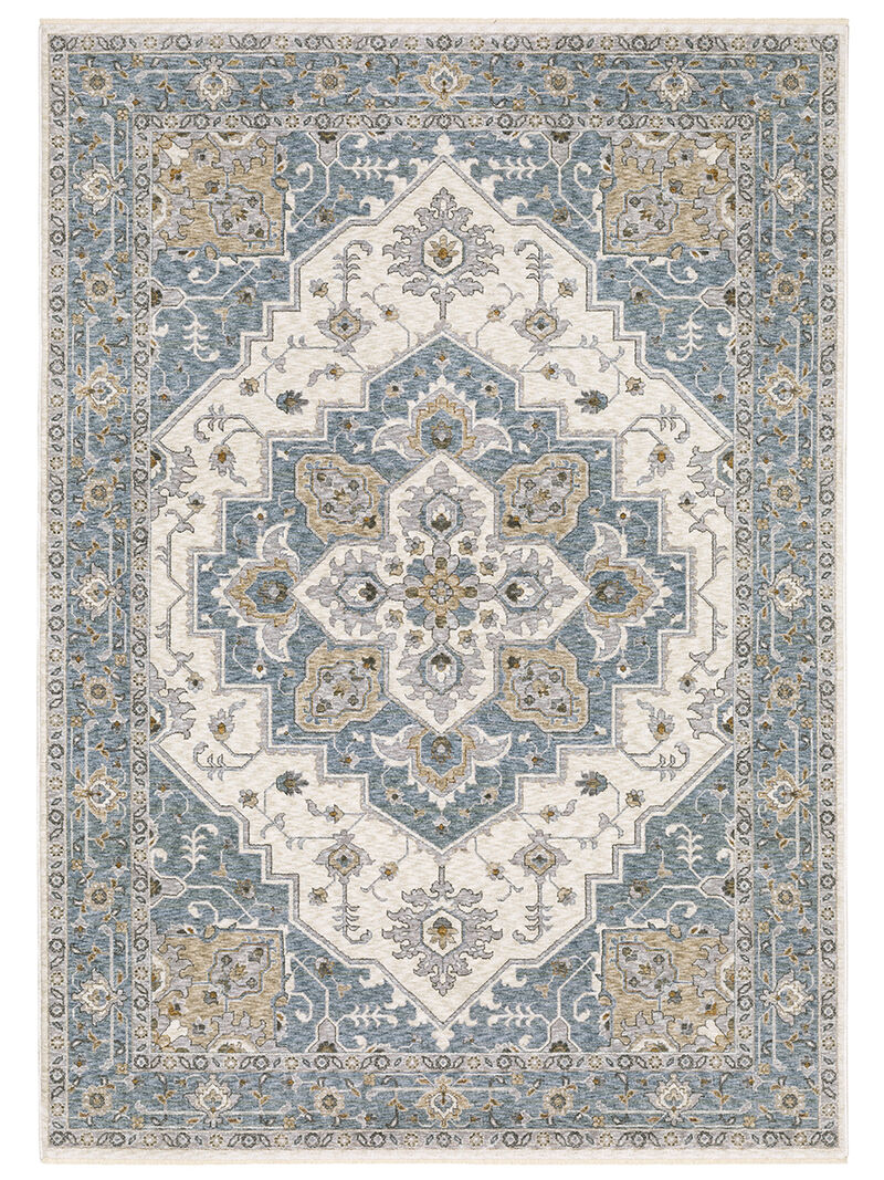 Maharaja 5'3" x 7'6" Blue Rug image number 0