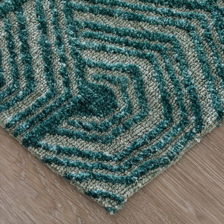 Colton 8A57F Aqua 3'6" x 5'6" Rug