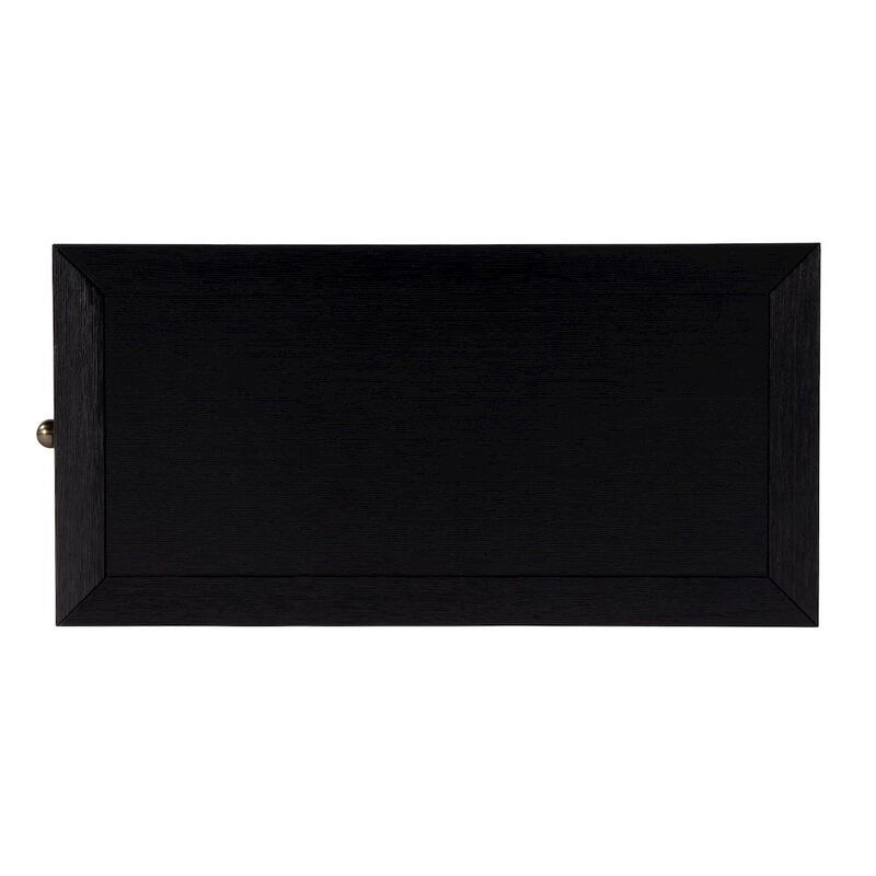 Butler Specialty 12 in. W Rectangular Wood 1 Door Narrow End Table with Pull-Out Tray, Coffee