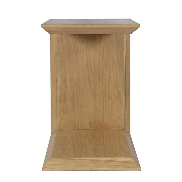 Jofran Nobu Modern Beveled Angle Wood Accent End C-Table