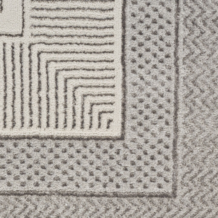 HomeRoots Geometric Non Skid Runner Rug