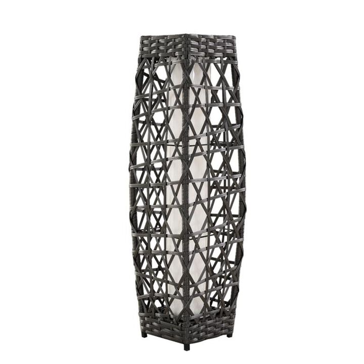 Mondawe Large Vine-Woven Solar Floor Light,Solar Charging Illumination,Outdoor Ambiance Light
