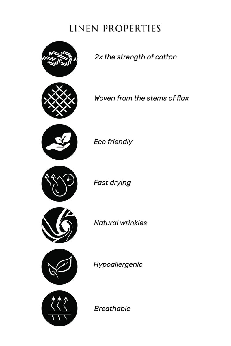 Solino Home 100% Pure Linen Tablecloth - Narrow Stripe