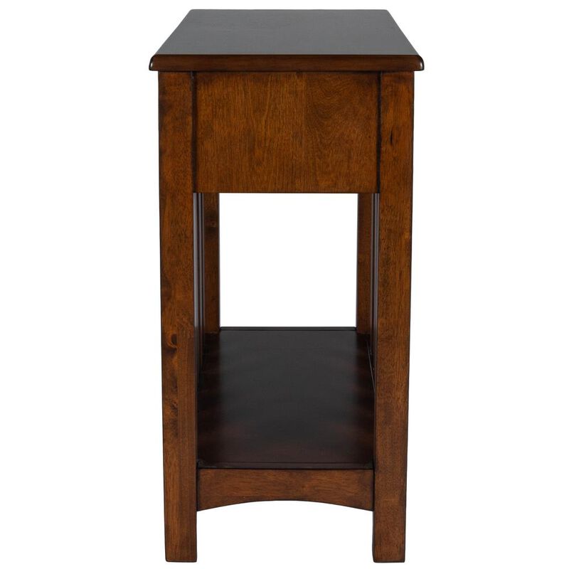 Butler Specialty Larina Shaker Wood Side Table, Dark Brown
