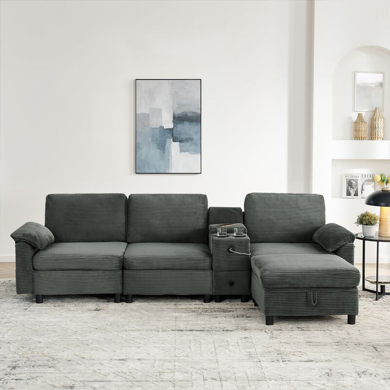 Lird Modern Modular Sectional L Sofa image number 2