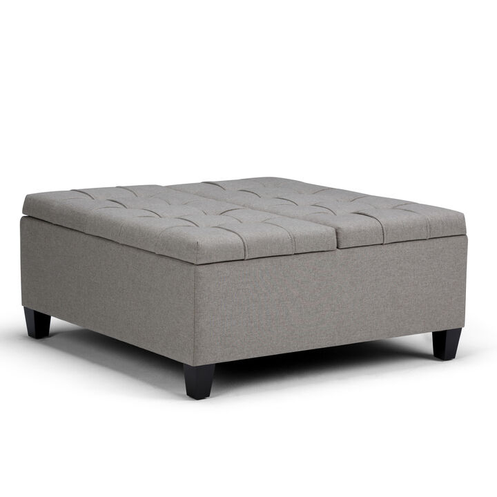 Harrison 36 inch Wide Transitional Square Coffee Table