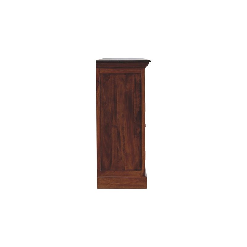 Large Chestnut Sideboard with 4 Glazed Doors