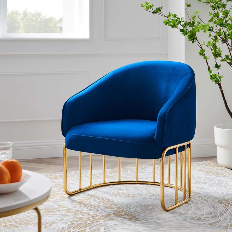 Legacy Performance Velvet Armchair image number 1
