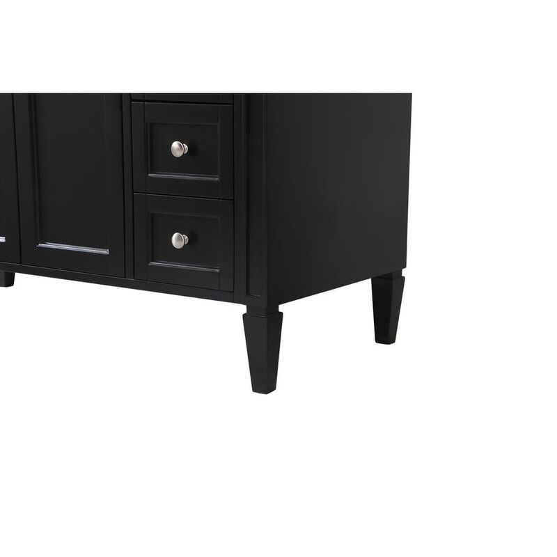 Elegant Kitchen and Bath 48 inch Single bathroom vanity in Black