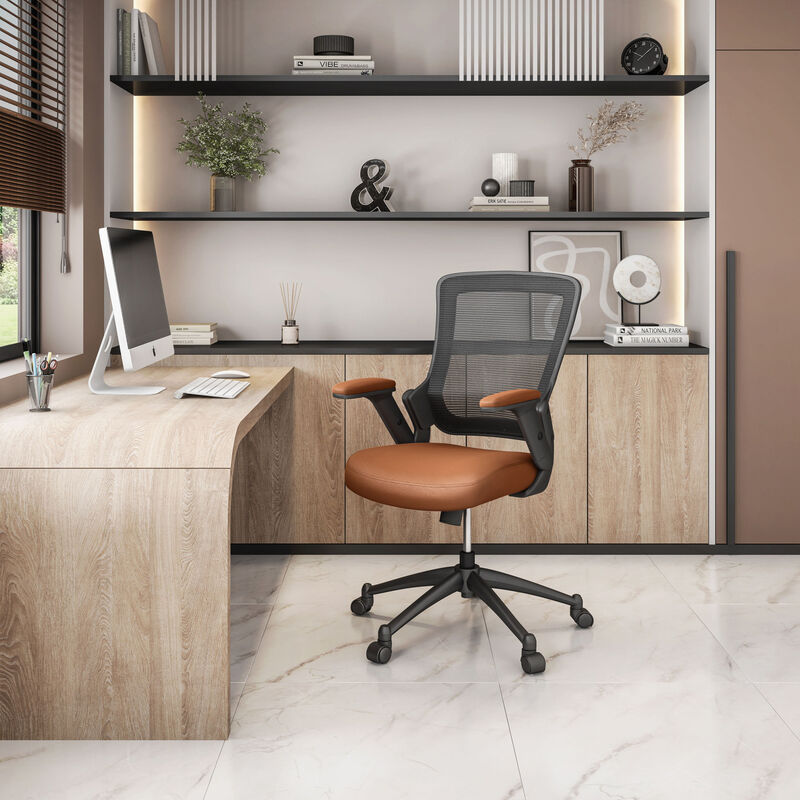 Streamdale Mid-Back Mesh Task Office Chair With Height Adjustable Arms image number 1
