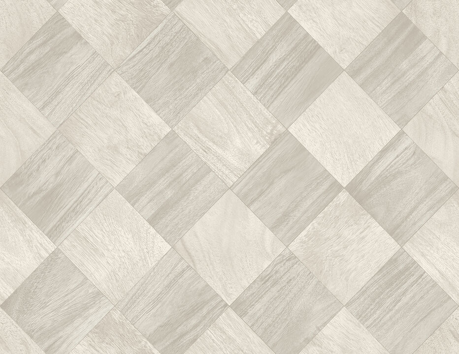 Thriller Light Grey Wood Tile Wallpaper (Set of 2)
