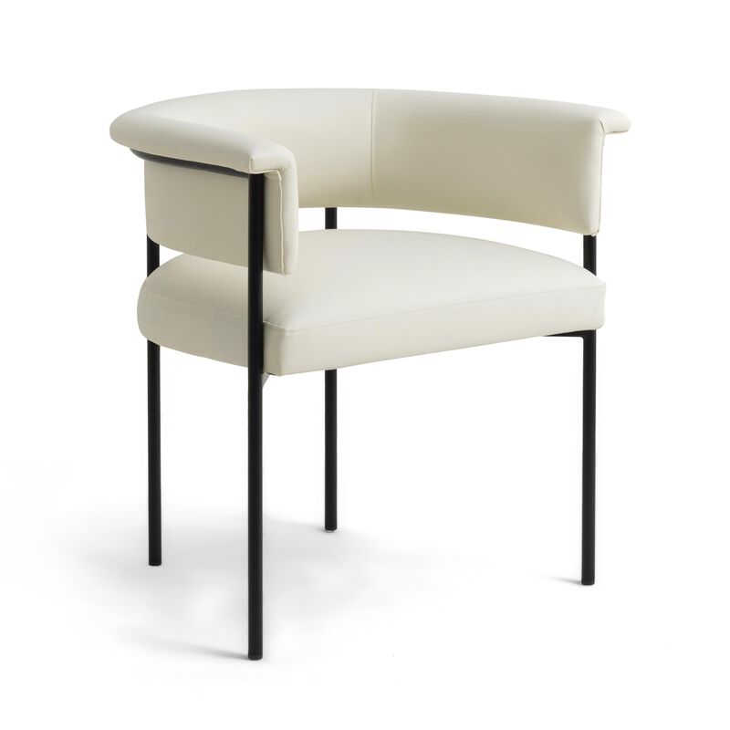 Tov Furniture Taylor Cream Performance Vegan Leather Dining Chair image number 0