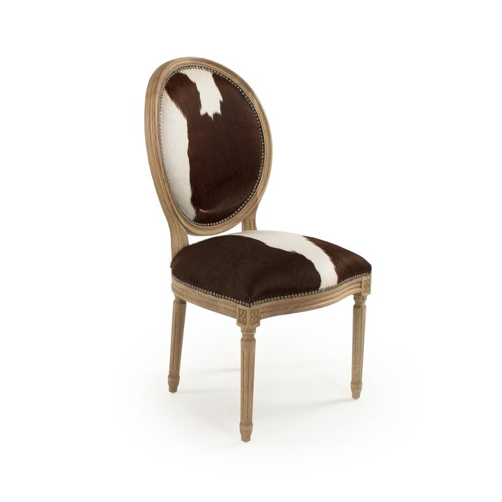 Medallion Cowhide Chair B004 E255 Cow BRW