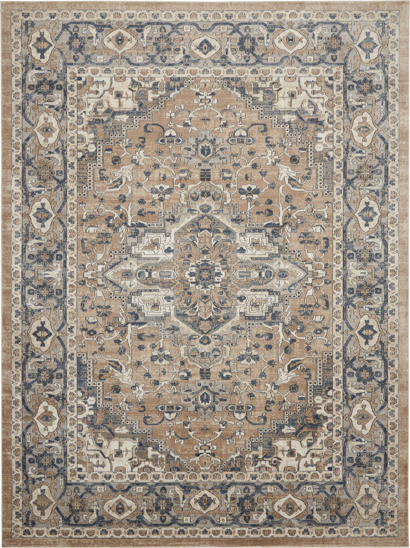 Quarry QUA05 Beige/Gray 7' x 10' Rug image number 0
