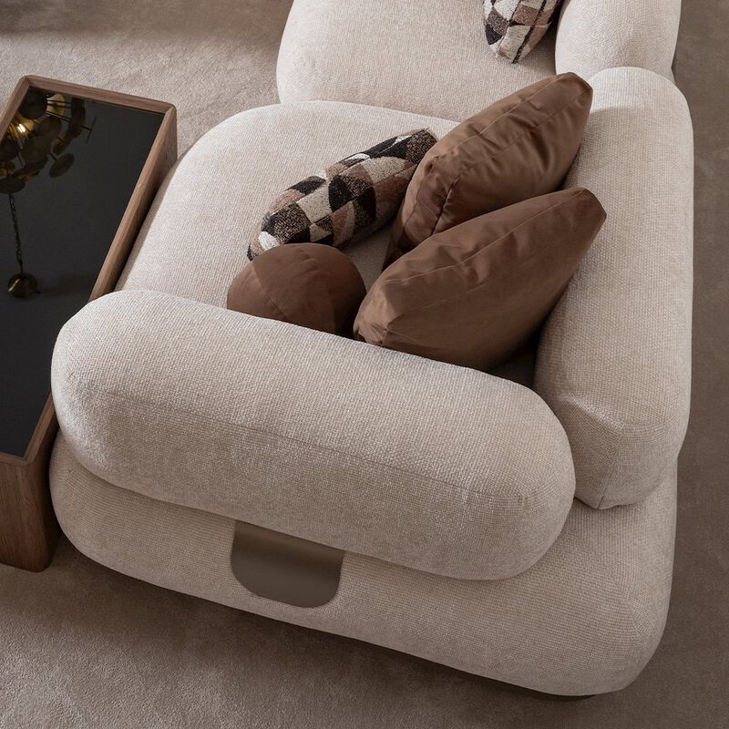 Bristol Point Corner Unit - Fawn/Saddle Brown image number 3