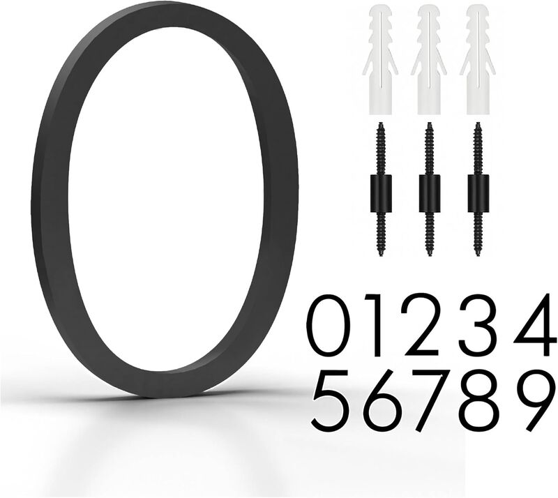 Mega Handles Outdoor House Numbers | Wall Mounted Metal Numbers for Address