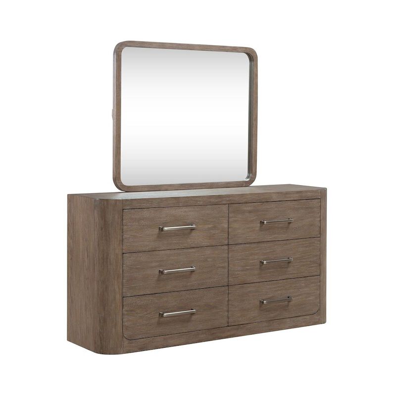 Liberty Furniture South Bend Bedroom Dresser & Mirror Set Contemporary - Burnished Clay image number 0