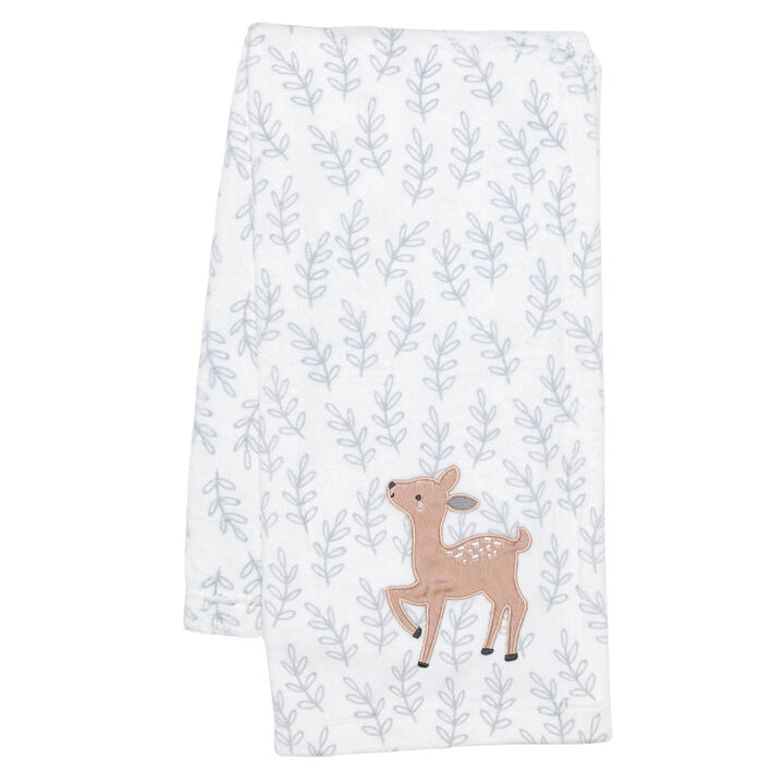 Bedtime Originals Deer Park Gray Baby Blanket