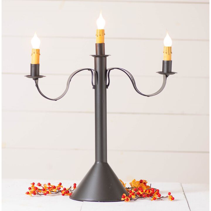 Irvin's Country Tinware 3 Light Accent Light In Smokey Black