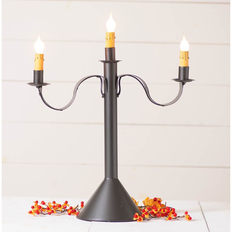 Irvin's Country Tinware 3 Light Accent Light In Smokey Black image number 0