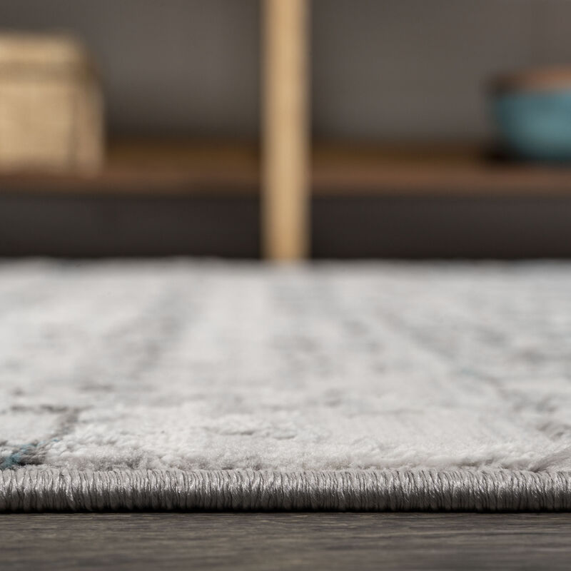 Ancient Faded Trellis Area Rug