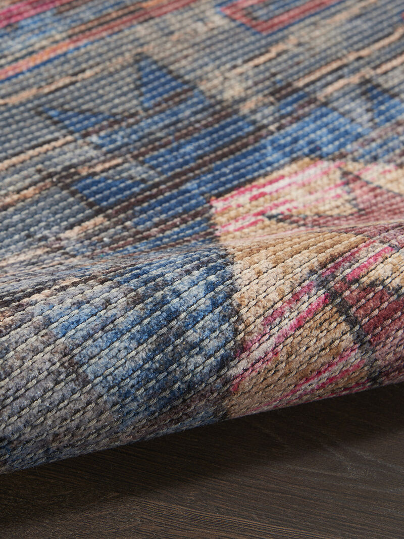 Machine Washable Series 1 SR106 Multicolor 2'2" x 10' Rug