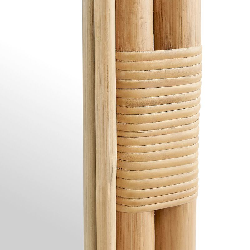 Corsica Oval Rattan Wall Mirror image number 5