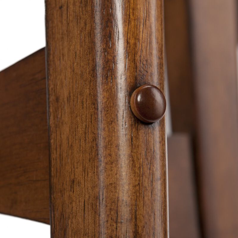 Hivvago 52 Inch Brown Solid Wood With Iron Coffee Table