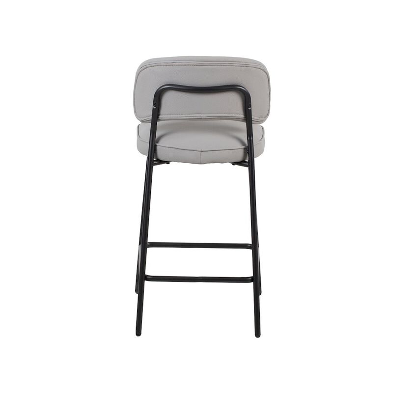 New Classic Furniture Blythe Vegan Leather Counter Chair in Ivory (Set of 4)